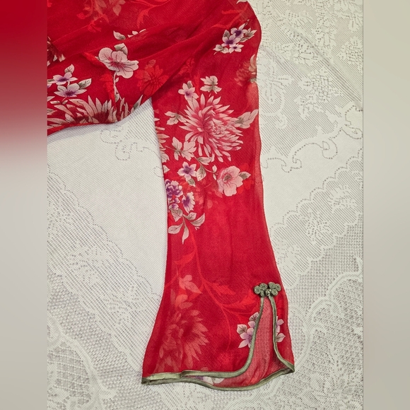 Floral Red Dress - Picture 12 of 12